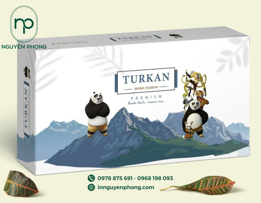 Mẫu hộp giấy đựng khăn tắm cho em bé 